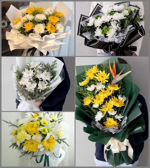 河南开封通许县城关镇白事花束代送